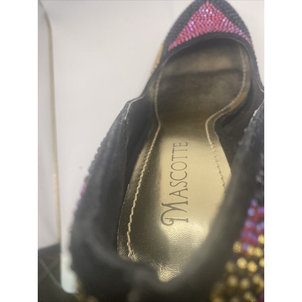 Mascote Beaded Platform Barbie Core Stripper Pole Dancer High Heels Shoes Size 8 - Picture 8 of 14